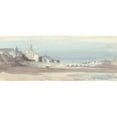 thumbnail image 2 of William Callow 14x8 Black Ornate Wood Framed Double Matted Museum Art Print Titled: Blois on the Loire (1856), 2 of 5