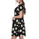 thumbnail image 2 of Disketp Daisies Flowers para Vestido de Manga Corta para Mujeres, Vestidos de Verano para Mujeres, Casual y Holgado para la Playa, 2 of 6