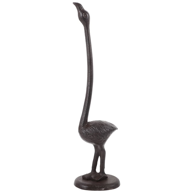 WEUVEB Soporte Para De Cocina Flamingo Negro De Hierro Fundido Con Retro Europeo Para Hogar