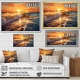 thumbnail image 4 of Designart "Sunlit Horizons Beach Photo IX" Nautical & Beach Floater Framed Wall Decor, 4 of 7
