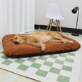 thumbnail image 2 of Matoen Dog Mat - 18 x 14 in Fluffy Padded Dog Blanket w/Insulation - Non Slip Kennel Mats for Sleeping - Machine Washable Bed for Dogs - Brown, 2 of 6