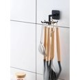 thumbnail image 5 of 1pc Rotatable ABS Hanging Storage Rack, Classic Black Kitchen Hanging Storage Rack For Home, 5 of 5