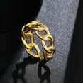 thumbnail image 4 of Anillo De Mujer, Anillo Abierto De Aleación De Diseño Simple, Anillo Ajustable, Anillo De Dedo Vintage, Accesorio De Joyería De Hip Hop Para Niñas Y Mujeres Cateissary AP005533-00, 4 of 6
