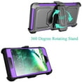 thumbnail image 2 of For iPhone SE 2022 2020 iPhone 8 iPhone 7 Phone Case SOATUTO Heavy Duty Protective Case with Kickstand, Build-in Screen Protector and Belt Swivel Clip For Apple iPhone 8 / iPhone 7 4.7 inch (Purple), 2 of 5