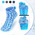 thumbnail image 2 of KYGABAK 4 Pairs Christmas Fuzzy Cupcake Socks for Women Girl Fluffy Slipper Socks DIY Gift Boxes for Winter Valentines-Style A, 2 of 10