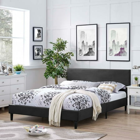 Modway Anya Full Leatherette Platform Bed, Multiple Colors