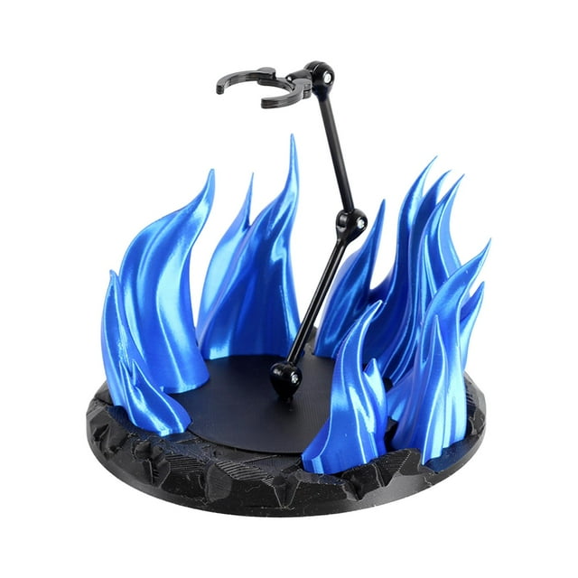 Xuanheng Support de Figurine d'Action Portable pour Afficher des Modèles de Jouets Effet Feu Bleu