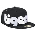 thumbnail image 3 of Men's New Era Black Detroit Tigers Checkered Undervisor 59FIFTY Fitted Hat, 3 of 6