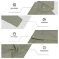 thumbnail image 4 of DHFJKG 2 Piece Sets Mens Hoodies Linen Loose Fit Long Sleeve Button Front Shirt Pullover Wide Leg Pants Lightweight Casual Classic Outfit, 4 of 5