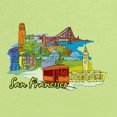 thumbnail image 2 of CafePress - San Francisco Travel Poster Long Sleeve T Shirt - Long Sleeve Infant T-Shirt, 2 of 2