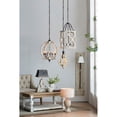 thumbnail image 2 of CC Home Furnishings Floral Wooden Wall Lamp - 55" - White, 2 of 5