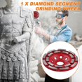 thumbnail image 3 of Diamond Cup Grinder Wheel Double Row Cup Disc for Grinding and Polishing Stone Metal Processing Cutting Wheel 115mm, 3 of 5