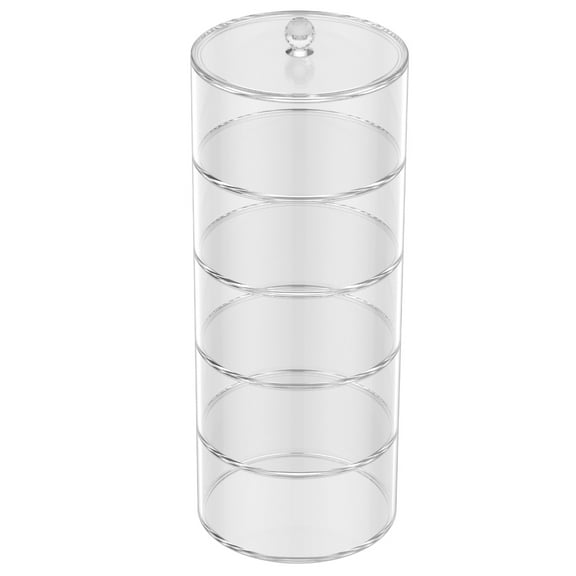 Keyohome 5Pcs Belt Organizer for Closet Clear Acrylic Belt Display Storage Box Space Saving Display Case Multipurpose Holder for Watch Jewelry Bracelets Ring Cosmetic