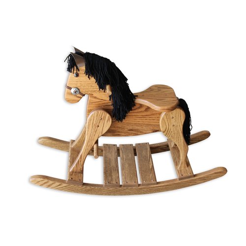 small wooden rocking horse