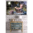 thumbnail image 3 of Hippos and Bubbles (36x54 Giclee Gallery Art Print, Vivid Textured Wall Decor), 3 of 3
