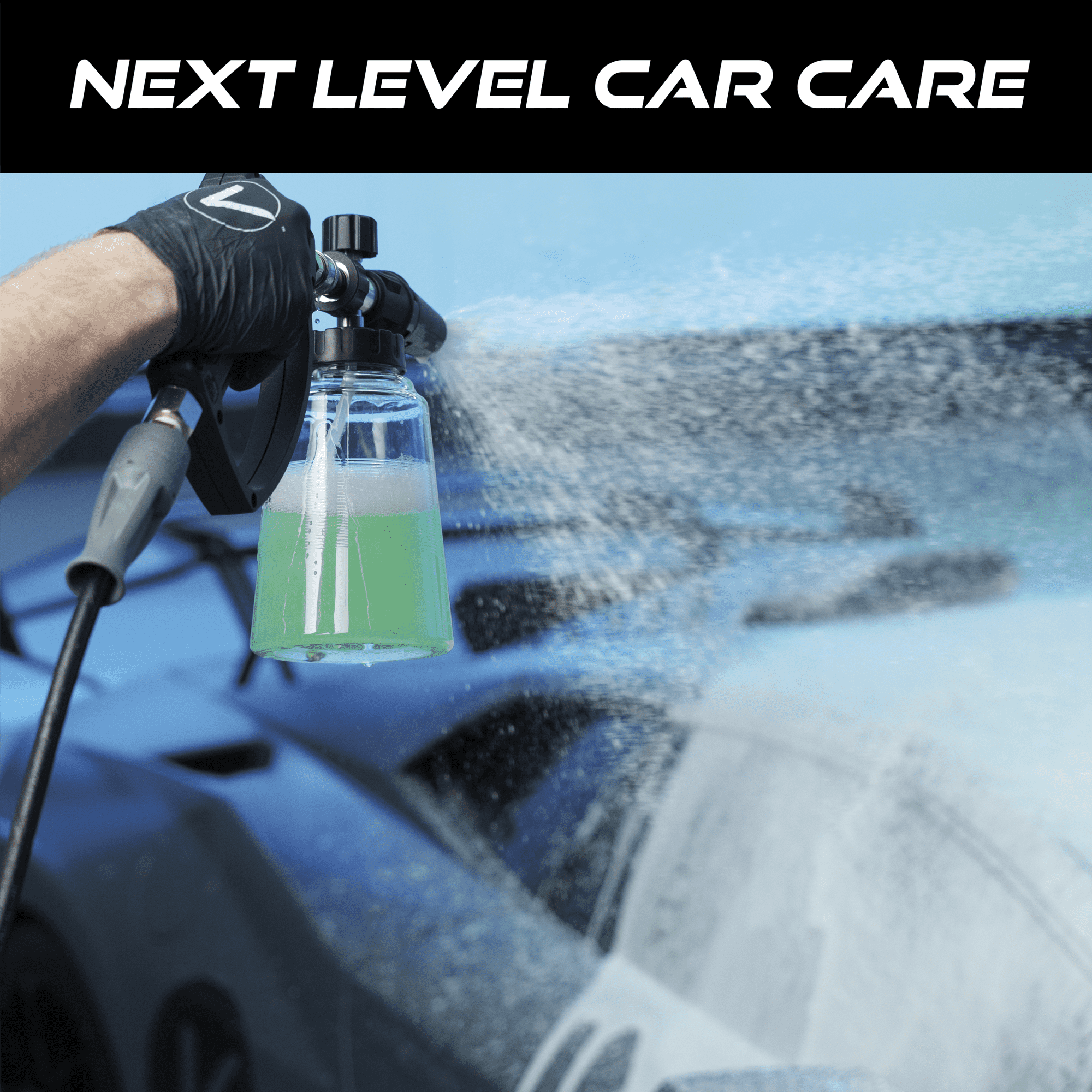 VIKING Professional Foam Cannon for Car, Adjustable Spray Nozzle, 1.1 Liter Soap Canister, 1/4" Quick Connect Plug for Pressure Washer