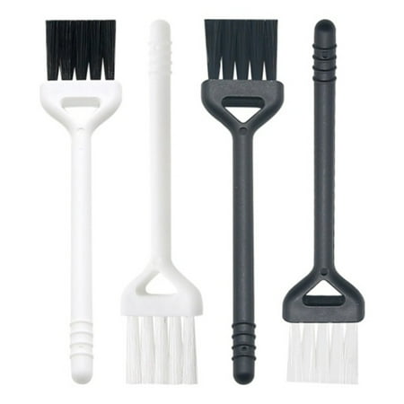 

FaLX 4Pcs Manual Keyboard Brush Ergonomic Long Handle Garlic Coffee Machine Cleaning Brush Household Supplies