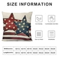 thumbnail image 5 of Chilfamy  4th of July Pillow Covers,Memorial Day Pillows Decorative Patriotic Throw Pillows,Fourth of July Pillow Cases Independence Day America Star Lumbar Decor White, 5 of 5
