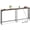 Rustic Brown + Black, variant on WoofPaw 71" Narrow Console Table with 2 Power Outlets and USB-C Ports,Skinny Behind Couch Tables, Long Entryway Tables for Living Room,Natural + White