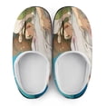 thumbnail image 5 of Mens Cozy Slippers Spirited Away Warm Soft Plush Slipper Slip-on House Shoes for Home Indoor Outdoor, 5 of 7