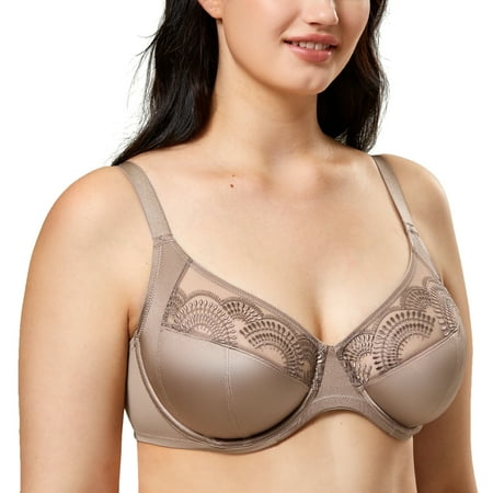 

AISILIN Women s Sexy Lace Bra Non Padded Underwire Plus Size Full Coverage Support