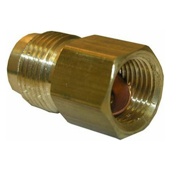 Lasco 17-5833 3/8 In. Female Flare x 1/2 In. Male Flare  Brass Adapter - Quantity 6