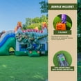 XJUMP T-Rex Inflatable Water Slide Bounce House with Pool, Commercial ...