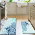 thumbnail image 3 of Kitchen Mats for Floor, 2 PCS Anti Fatigue Mats for Kitchen Floor, Waterproof Non Slip Teal Kitchen Rugs Cushioned Foam Standing Mat for Laundry, Sink, Oven, Desk, Office, 3 of 6