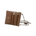thumbnail image 3 of Soft Leather Purse Organizer Shoulder Bag 4 Pocket Micro Handbag Travel Wallet, 3 of 6