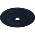 thumbnail image 3 of 29 1/8"OD x 3 5/8"ID x 1"P Oakleaf Ceiling Medallion (Fits Canopies up to 6 1/4"), Hand-Painted Midnight Dream, 3 of 6