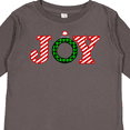 thumbnail image 4 of Inktastic Joy Christmas Ornament with Candy Cane Stripes Boys or Girls Long Sleeve Toddler T-Shirt, 4 of 5