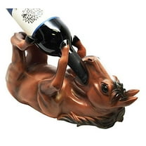 Ebros Brown Chestnut Equestrian Stallion Horse Wine Bottle Holder Caddy Figurine