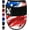 Brushy USA Flag, variant on Exxact Sports Plain Baseball Elbow Guard Youth & Adult , Batters Softball Elbow Guard Baseball with Adjustable Straps - (Pink, Adult)