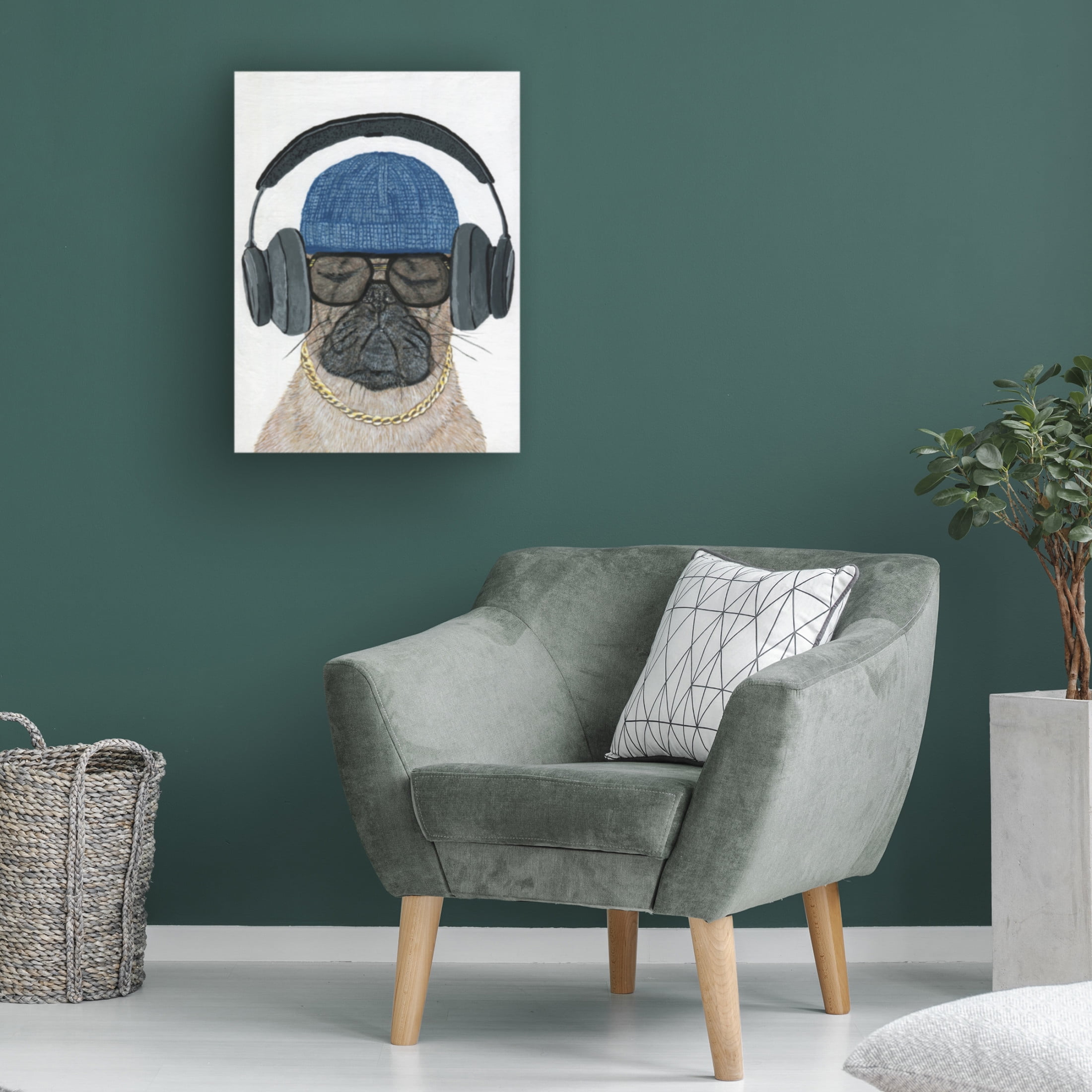 Canvas Wall Art - Melissa Symons 'Feelin The Groove' Wall Art for Living Room, Bedroom, or Office Décor by Trademark Fine Art - 14 x 19 Inches