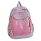 thumbnail image 2 of Mochila de moda con bolsillo transparente de nailon para viajes escolares y universitarios. Violeta, 2 of 9