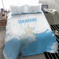 thumbnail image 4 of San Marino Bedding Set with Coat of Arms and Paint Splash Dot Design TS04, 4 of 7