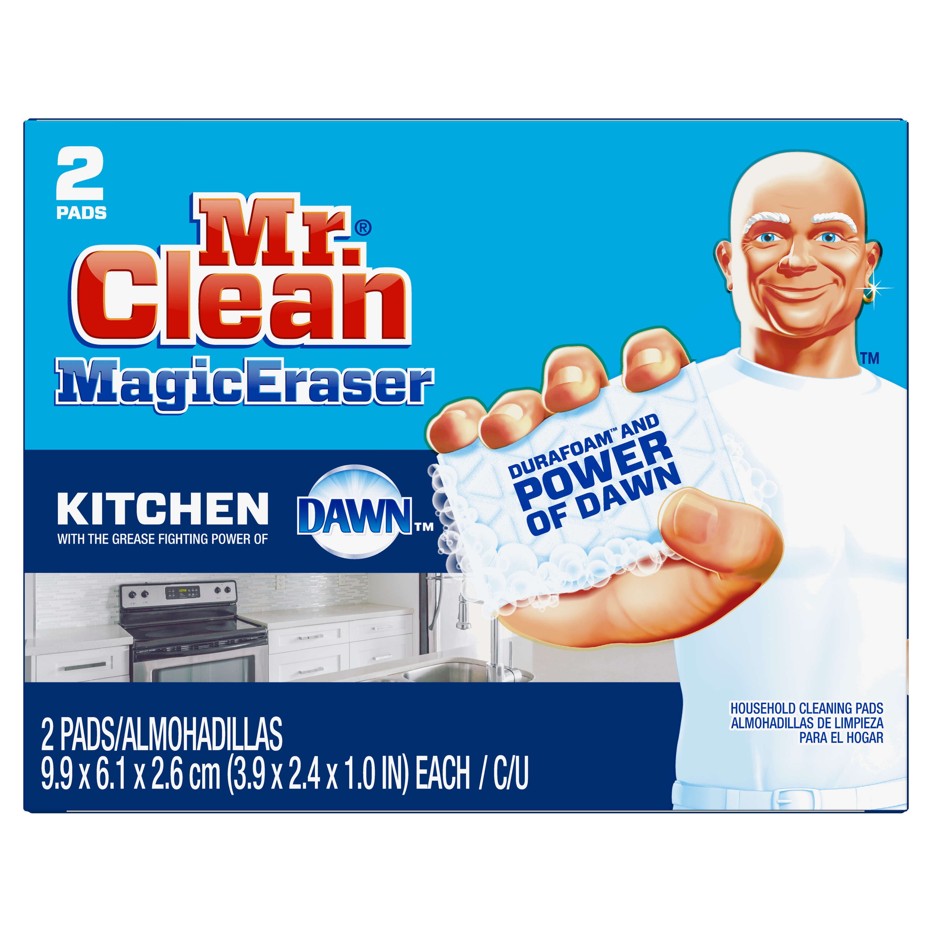 Mr. Clean Magic Eraser Bath Scrubber, 2 count