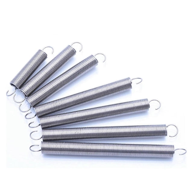 Metal Tension Spring Replacement Extension Stainless Spring Steel Tension Spring (10Pcs)