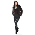 thumbnail image 5 of Chamarra de peluche con capucha Roman Fashion juvenil 24192 cafe, 5 of 5