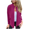 thumbnail image 5 of Sakmal Zip Up Jackets Women Plus Size Wool Fleece Coats Outerwear Pink Womens Jackets S, 5 of 5
