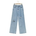 thumbnail image 6 of JGNGSHN Baggy High Waisted Denim jeans for Women Trendy Straight Leg Ripped Denim Pant Comfy Distressed Denim Pants, 6 of 6