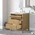 thumbnail image 4 of Vanity Art 30" Bathroom Vanity with Sink and Engineered Marble Top, Freestanding Storage Cabinet with 2 Drawers and 1 Flip Down Tray, 4 of 10
