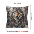 thumbnail image 4 of Acheng Boho Style Wolf Dream Catcher Throw Pillow Cover, Large Couch Pillows Case Living Room Pillow Covers Home Decor Aesthetic,Set of 2 White Two Sides Print 20x20in, 4 of 7