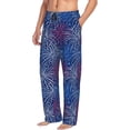 thumbnail image 2 of Yiaed Ireworks In The Night Sky Print Men's Lounge Pants, Loose PJ Bottoms, Long Pajama Pants for Men-XX-Large, 2 of 5
