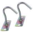 thumbnail image 1 of 2X Fan Fixture Metal J Shaped Ceiling Mount Hook Hanger 80mm Height, 1 of 8