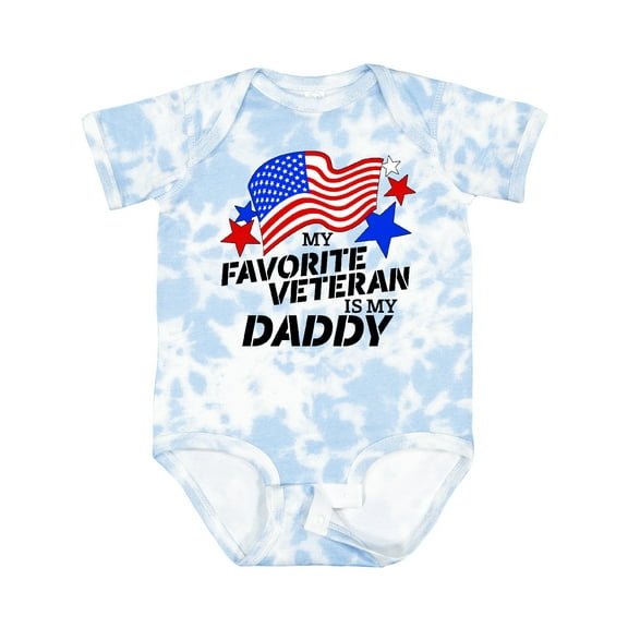 Inktastic My Favorite Veteran is My Daddy Boys or Girls Baby Bodysuit