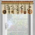 thumbnail image 7 of Ambesonne Botanical Valance & Curtain 3 Pcs Set, Boho Earthy Colors Garden, 55"x30", Eggshell Rust and Sepia, 7 of 7