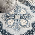thumbnail image 6 of SAFAVIEH Rosewood Flowers Medallion Area Rug, Ivory/Blue, 6'7" x 6'7" Round, 6 of 7