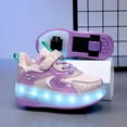 thumbnail image 5 of Kids LED Roller Skate Shoes with Wheel Light up Roller Shoes Kids Skates Sneakers Gift for Girls Boys Children, 5 of 18