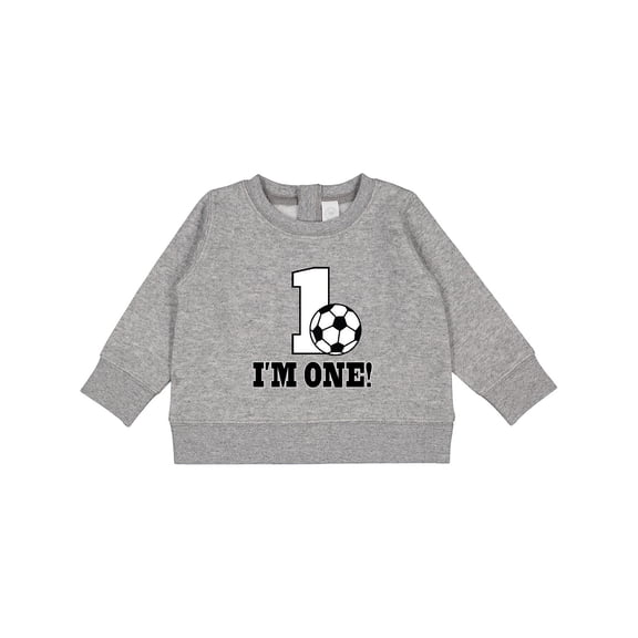 Inktastic First Birthday Soccer 1 Year Old Baby Sweatshirt